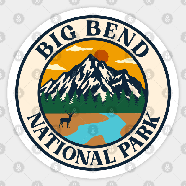 Big bend national park Sticker by Tonibhardwaj